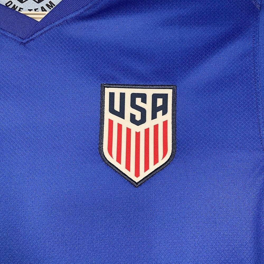 Team USA Soccer Jersey Mens Medium Royal Blue Nike USMNT Match Away Kit 2024 - Picture 3 of 10